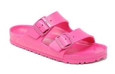 pink birkenstocks arizona eva