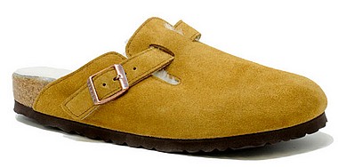 birkenstock boston with fur
