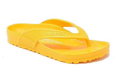 rubber birkenstocks yellow