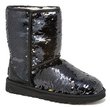 ugg black sequin over the knee boots