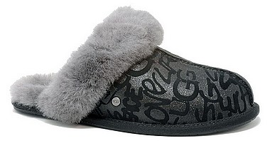 black scuffette ugg slippers