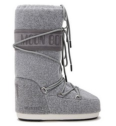 Women moon boots colour grey order from Italy SCHUHE