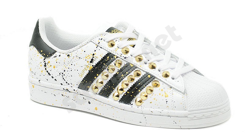 Excelente Teórico innovación Adidas Customized Superstar Customized White Gold Varnish