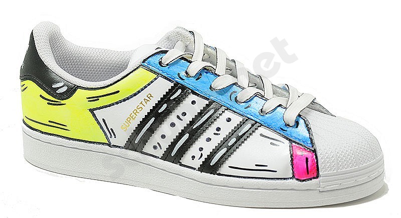 Adidas Customized Superstar Customized cartoon tris colors