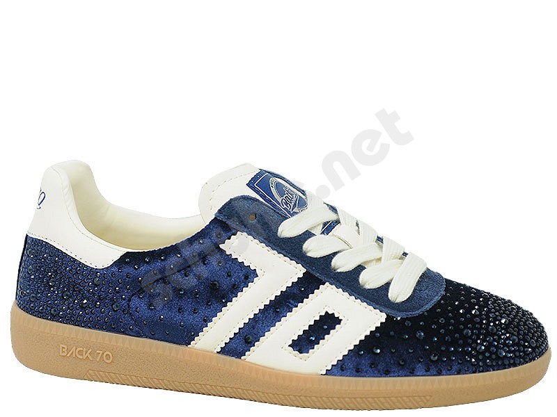 Back 70 Cloud Star samt marineblau butter