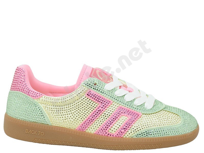 Back 70 Sirio Strass verde rosa