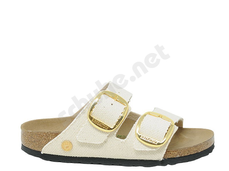 Birkenstock Arizona Big Buckle eggshell vegan canvas