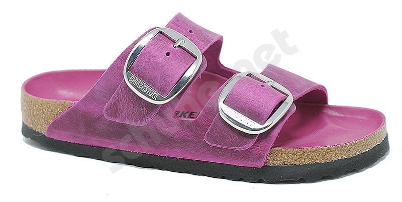 Birkenstock Arizona Big Buckle festival fuchsia pelle