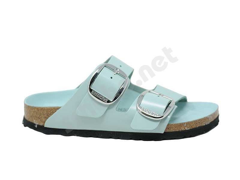 Birkenstock Arizona Big Buckle high shine surf verde