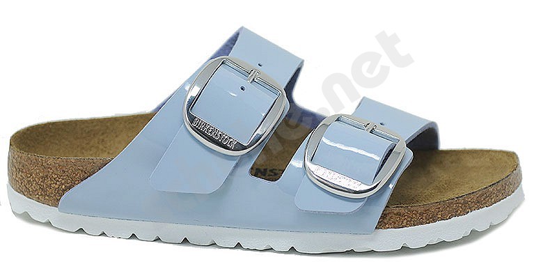 Birkenstock Arizona Big Buckle patent dove blu