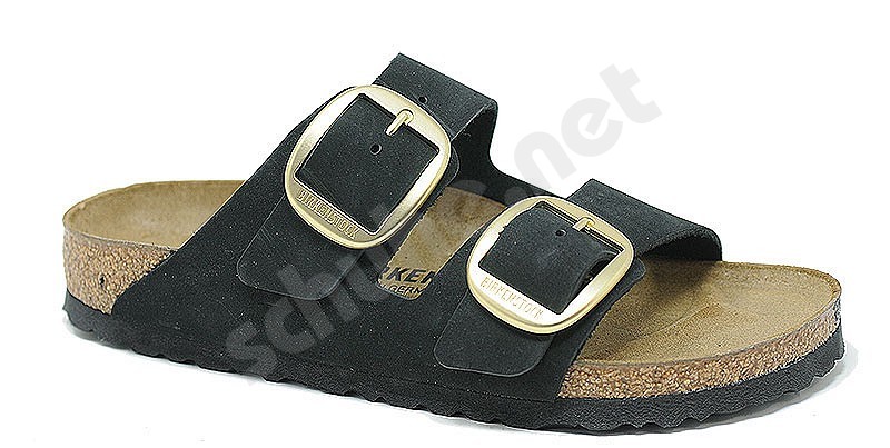 Birkenstock Arizona Big Buckle schwarz nubuck leder