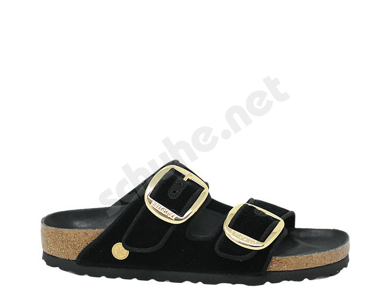Birkenstock Arizona Velvet Big Buckle velvet nero