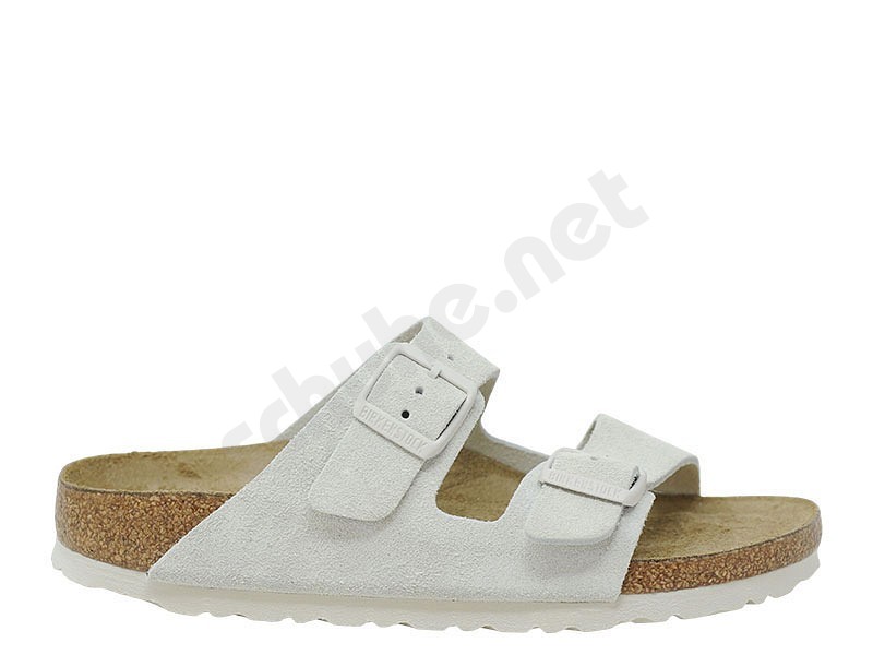 Birkenstock Arizona antik weiss grau wildleder
