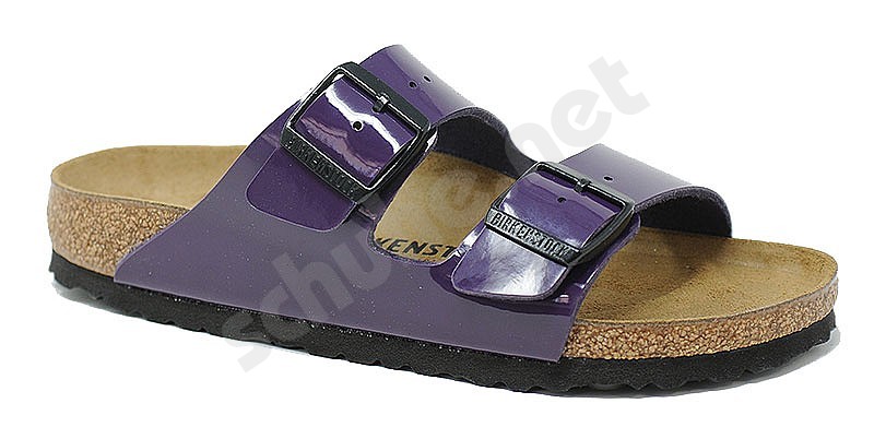 Birkenstock Arizona patent plum