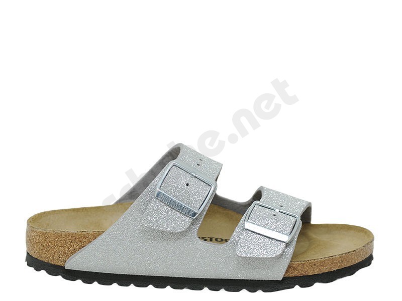 Birkenstock Arizona shiny glitter silber