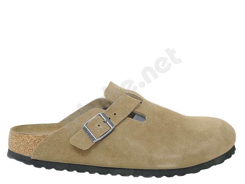 Birkenstock Boston dark tea brown suede