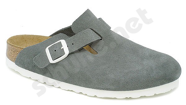 Birkenstock Boston Gunmetal Suede 