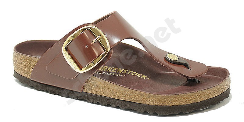 Birkenstock Gizeh Big Buckle chocolate brown