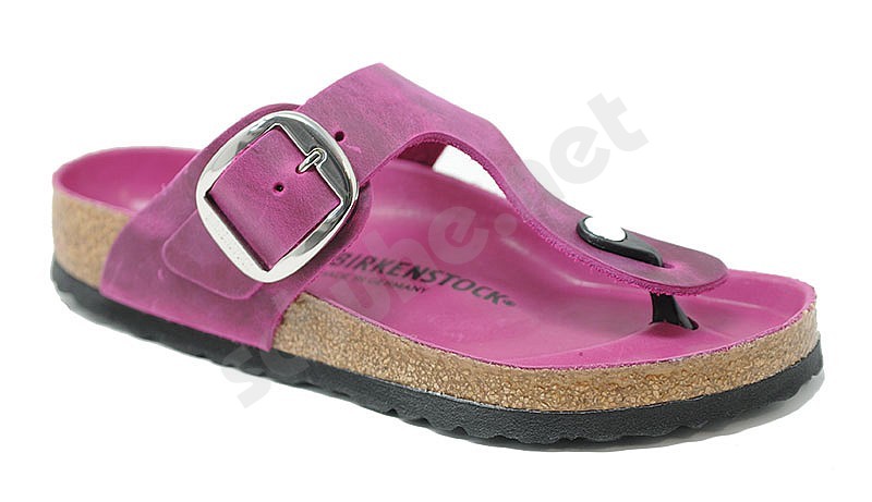 Birkenstock Gizeh Big Buckle festival fuchsia leather