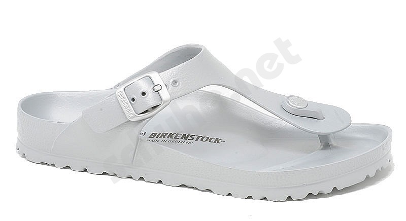 birkenstock metallic silver