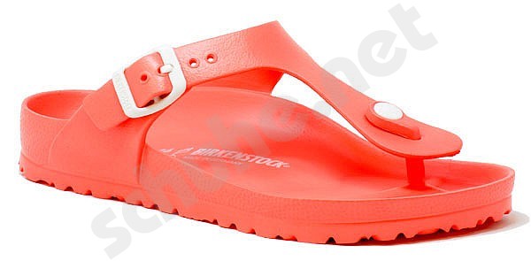 coral rubber birkenstocks