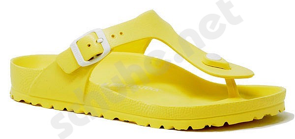 yellow gizeh birkenstock