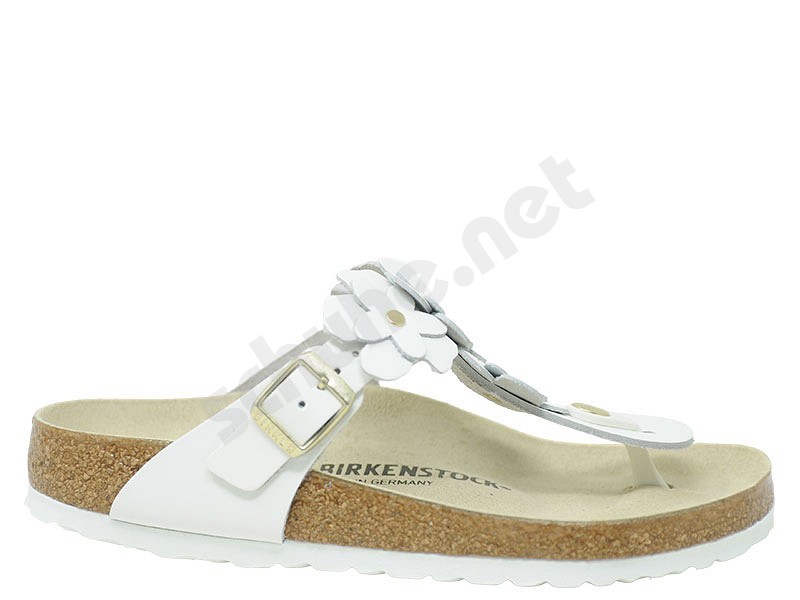Birkenstock Gizeh Flowers white