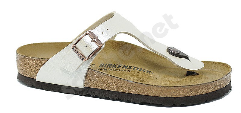 Birkenstock Gizeh graceful perla bianco