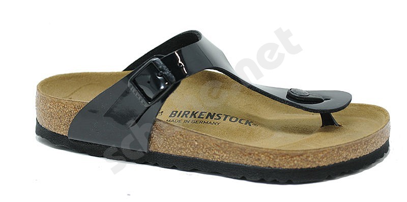 Birkenstock Gizeh lack schwarz