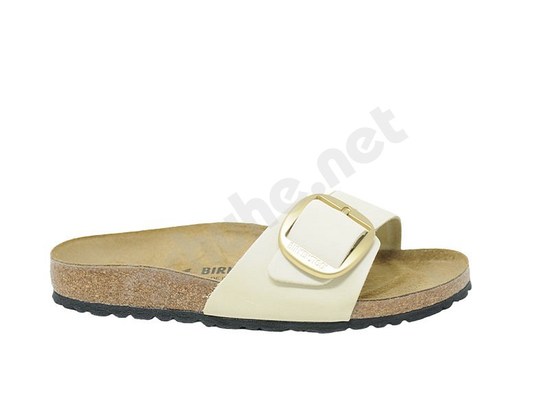 Birkenstock Madrid Big Buckle ecru nubuck pelle