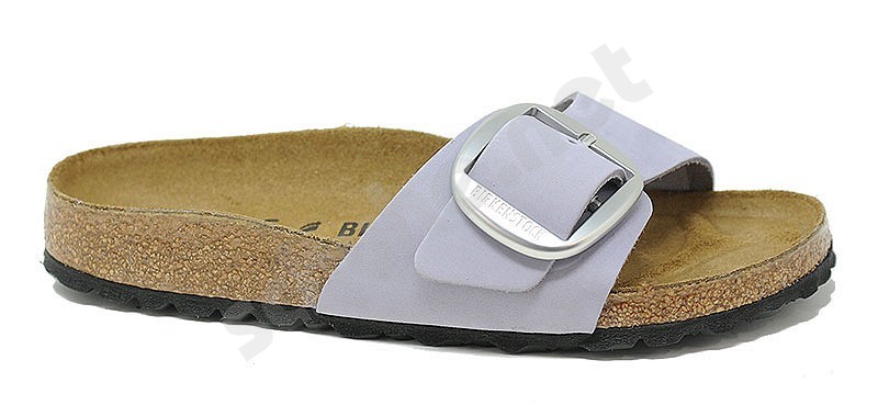 Birkenstock Madrid Big Buckle lila nebel nubuk