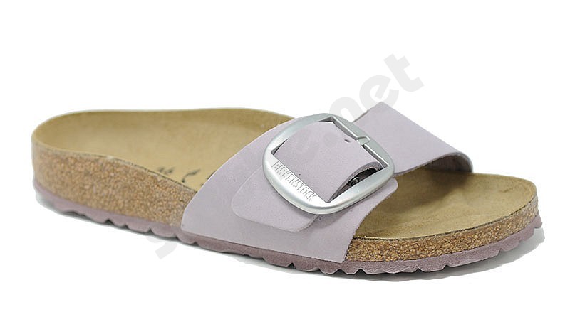 Birkenstock Madrid Big Buckle yomo lilla leder