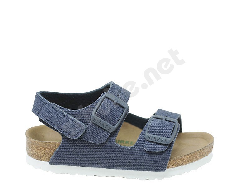 Birkenstock Milano Kids midnight blau vegan canvas