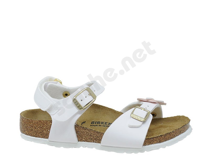 Birkenstock Rio HL Kids Flowers bianco
