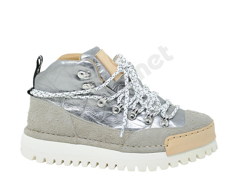 BnG Real Shoes La Brina Brillante argento