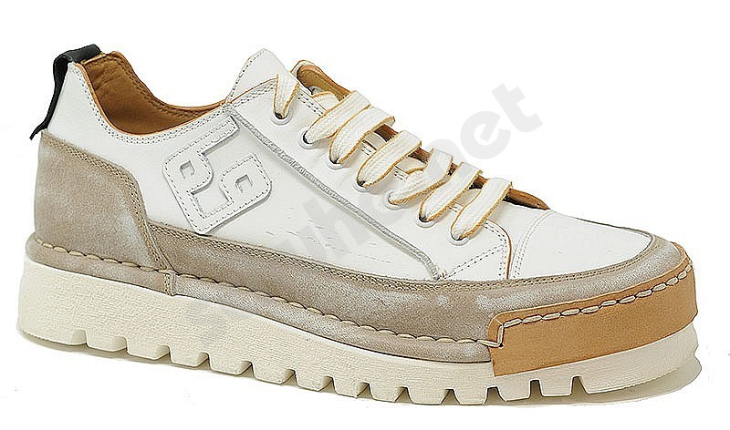 BnG Real Shoes La Mokaccino moka white grey