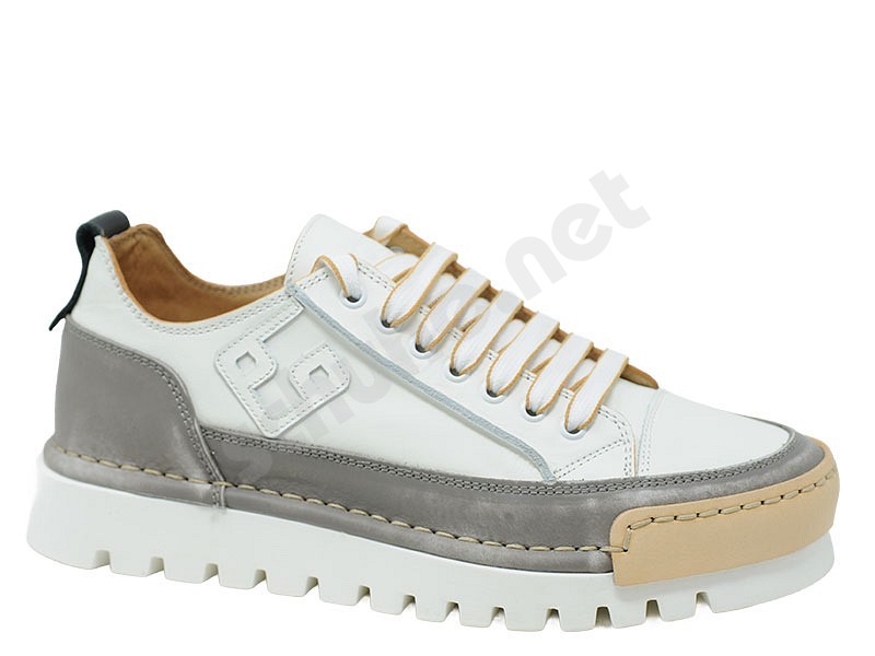 BnG Real Shoes La Mokaccino moka white grey