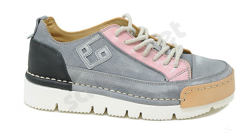 BnG Real Shoes La Patch Woman pepe grey pink
