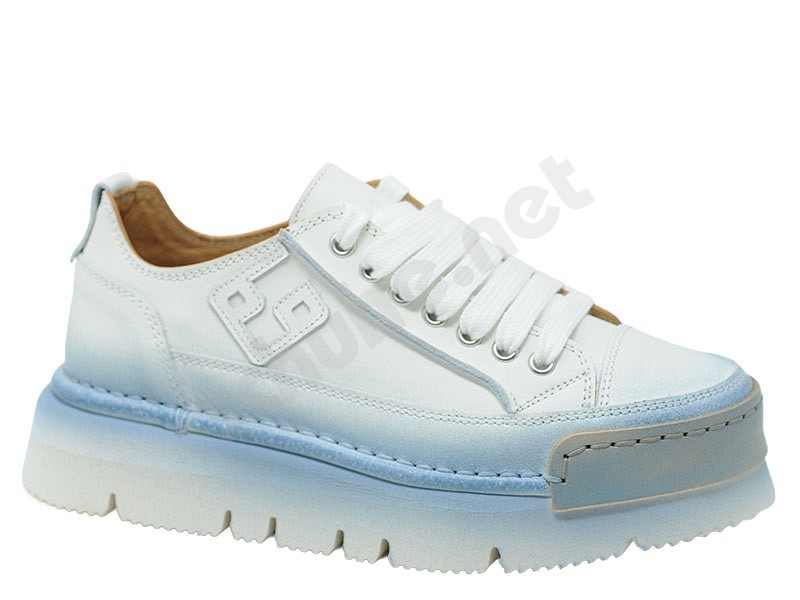 BnG Real Shoes La Perla Sfumata himmel weiss