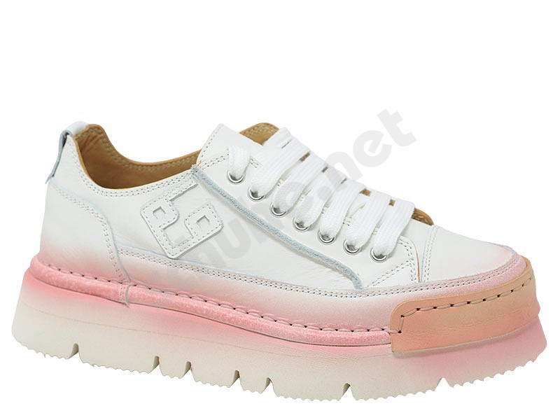 BnG Real Shoes La Perla Sfumata puder weiss