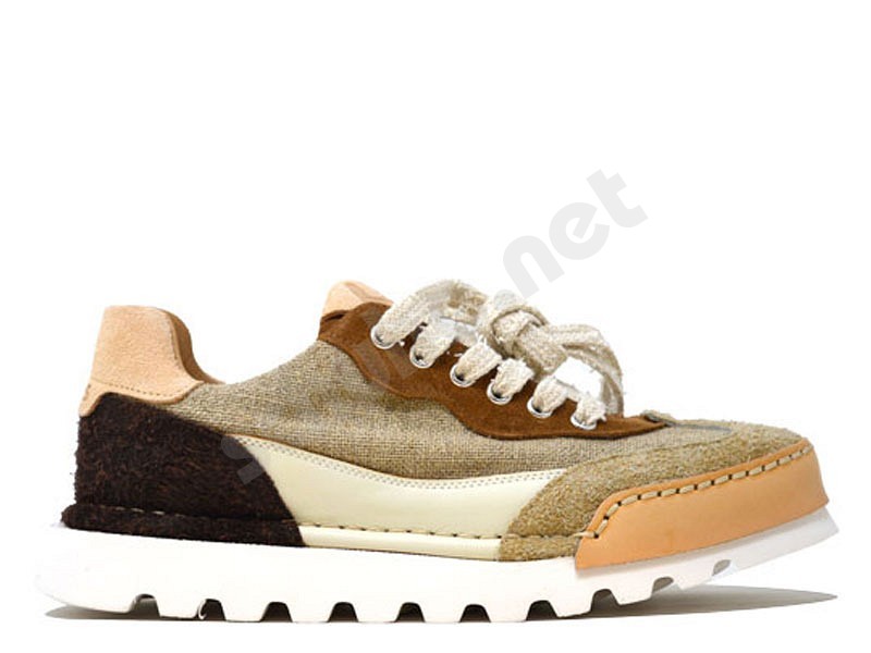 BnG Real Shoes La Sneakers Yuta beige leather