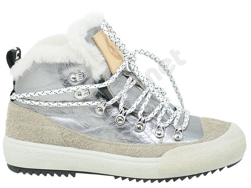 BnG Real Shoes La Yeti brillante silber