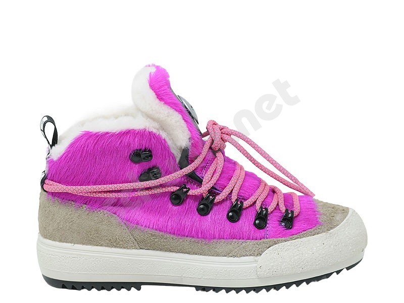 BnG Real Shoes La Yeti fuxia weiss
