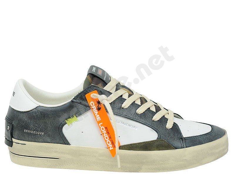 Crime London SK8 Deluxe 11105 weiss anthrazit