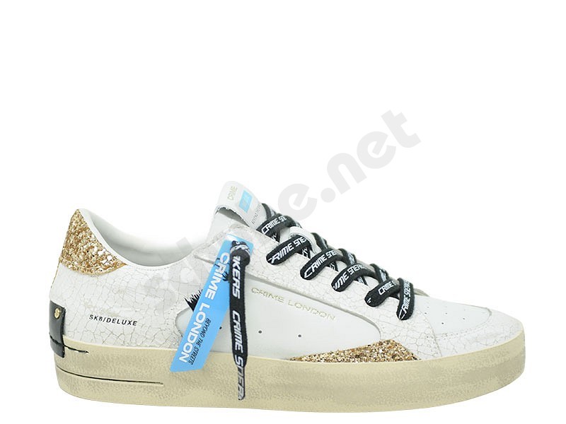 Crime London SK8 Deluxe golden hour weiss gold