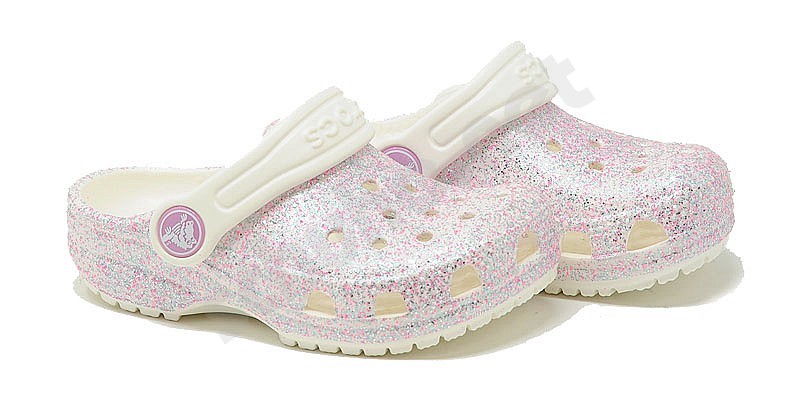 crocs oyster glitter