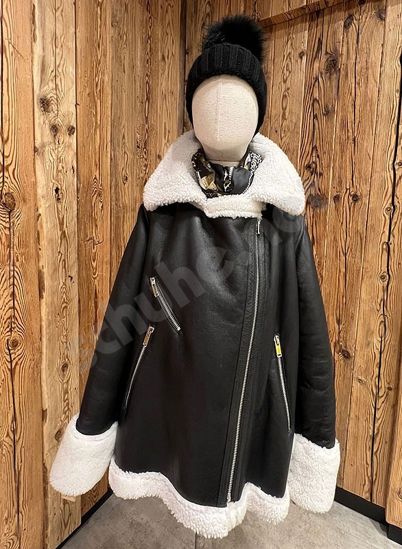 De Lago Montone Corto nero bianco