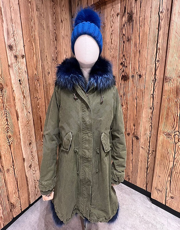 De Lago Parka Volpe verde blu