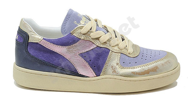 Diadora Heritage MI Basket Low Metal Used metal pig skin violet