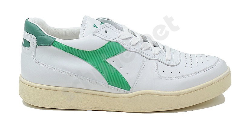 Diadora Heritage MI Basket Low weiss grün